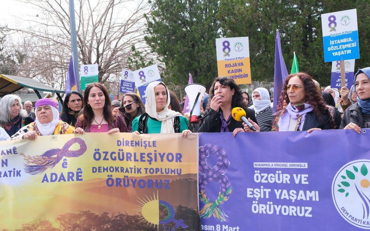 DEM Parti Kadın Meclisi Sözcüsü Türkoğlu: Eşit ve özgür yaşamı inşa edeceğiz