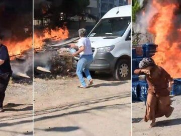 Adana’da korku dolu anlar! Otluk alanda çıkan yangın için mahalleli seferber oldu